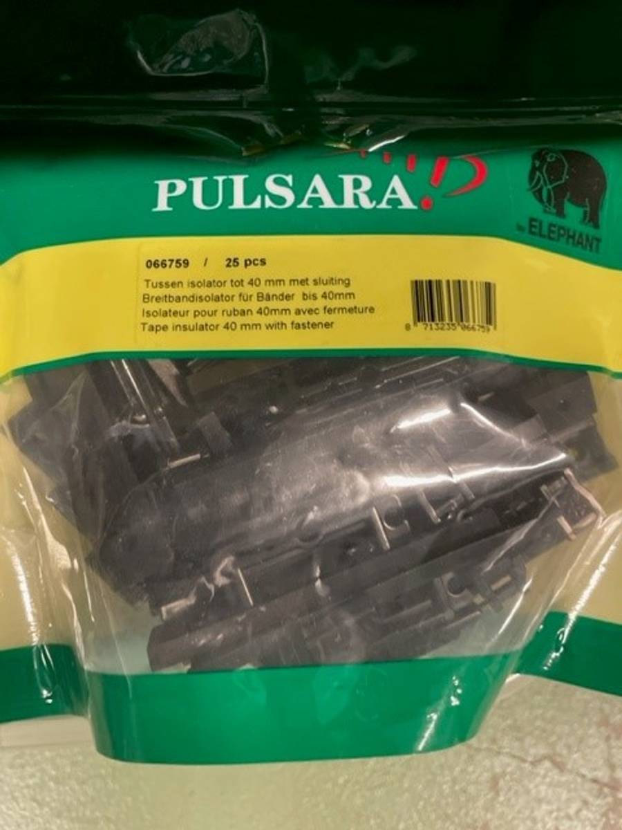 Tape isolator 40 mm med feste 25 stk Akershus Traktor Avd. RM Salg